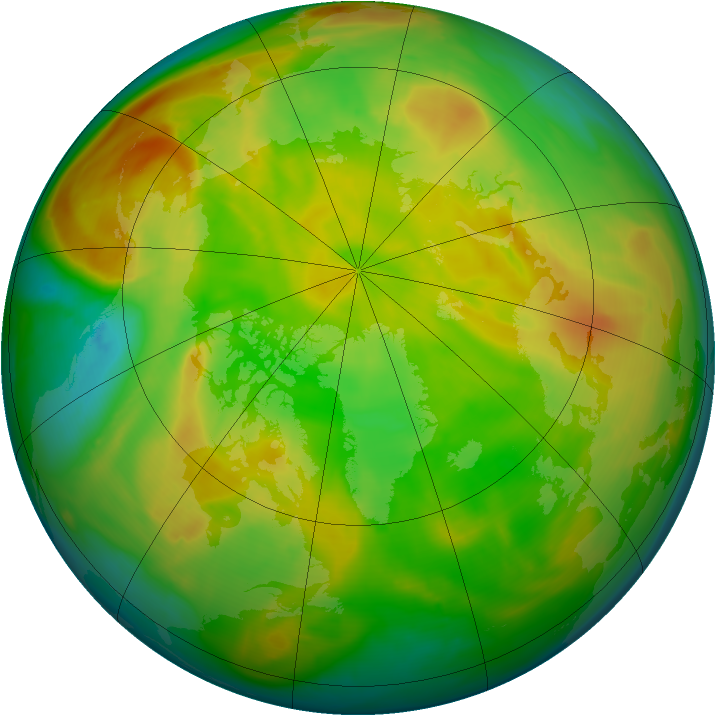 Arctic ozone map for 14 May 2008